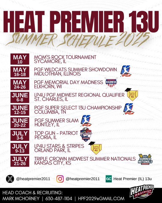 2025 - 2026 Spring / Summer schedule drop is here!