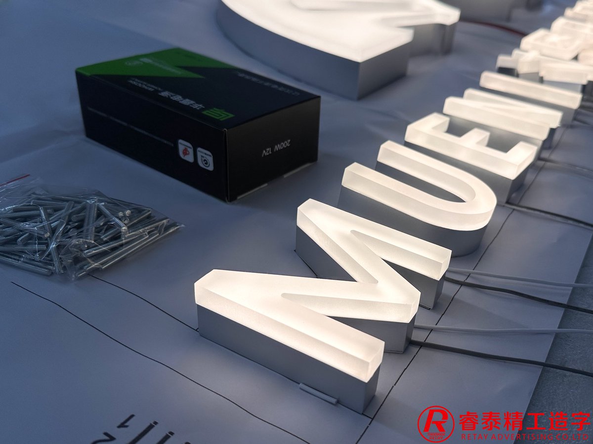 LeiTin20's tweet image. Acrylic  front luminous letter
#FrontLitLetters
#ChannelLetter
#RetaySign