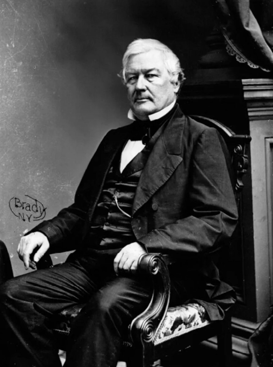 PrezWisdom's tweet image. "I never smoked or chewed tobacco.
I never knew intoxication.
I never allowed my usual hours of sleep to be interrupted."
- Millard Fillmore 🇺🇸
#POTUS 🚭
