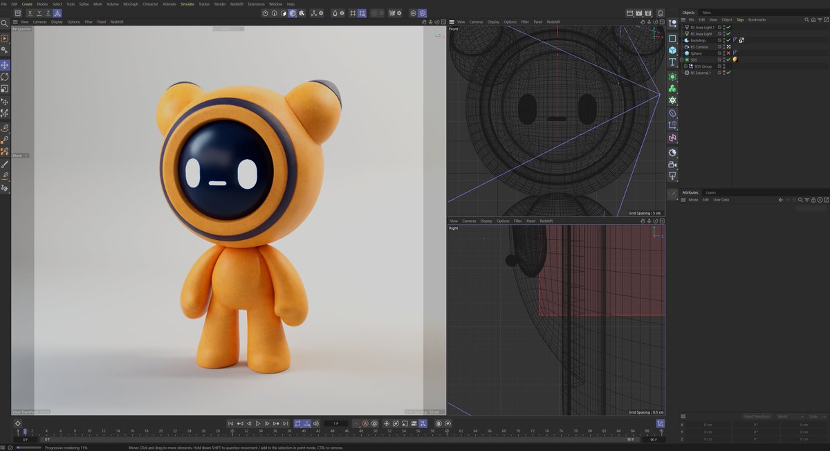 eyedesyn's tweet photo. Somehow my kawaii shader ball kinda turned into a robot pikachu. https://t.co/HQTFYrx0Ha