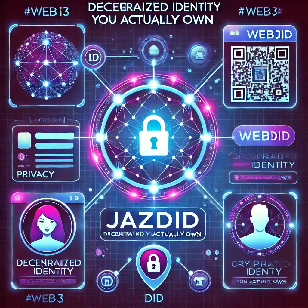 DeFiDyn's tweet photo. JazDID – Web3 Identity You Actually Own
You can’t scale Web3 without decentralized identity.
JazDID brings:
•On-chain user IDs
•Web3 login infra
•Privacy-first control
Your identity. Your data.
#JazDID #Web3ID #DID #CryptoIdentity https://t.co/z7cKS3piql