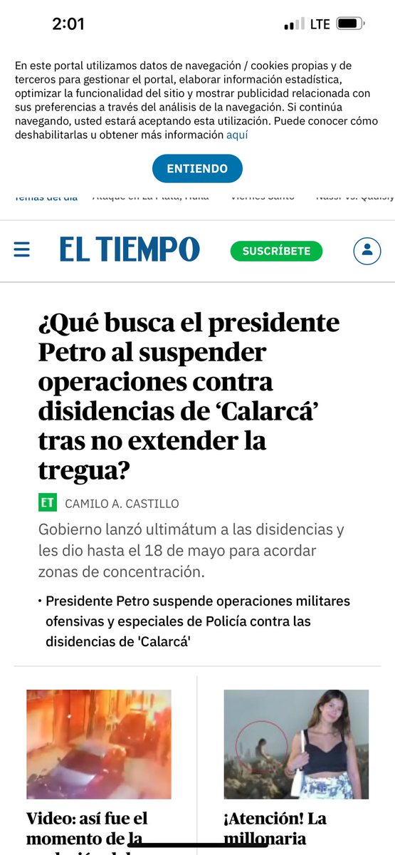 Una burla a nuestras fuerza pública y contra los colombianos
