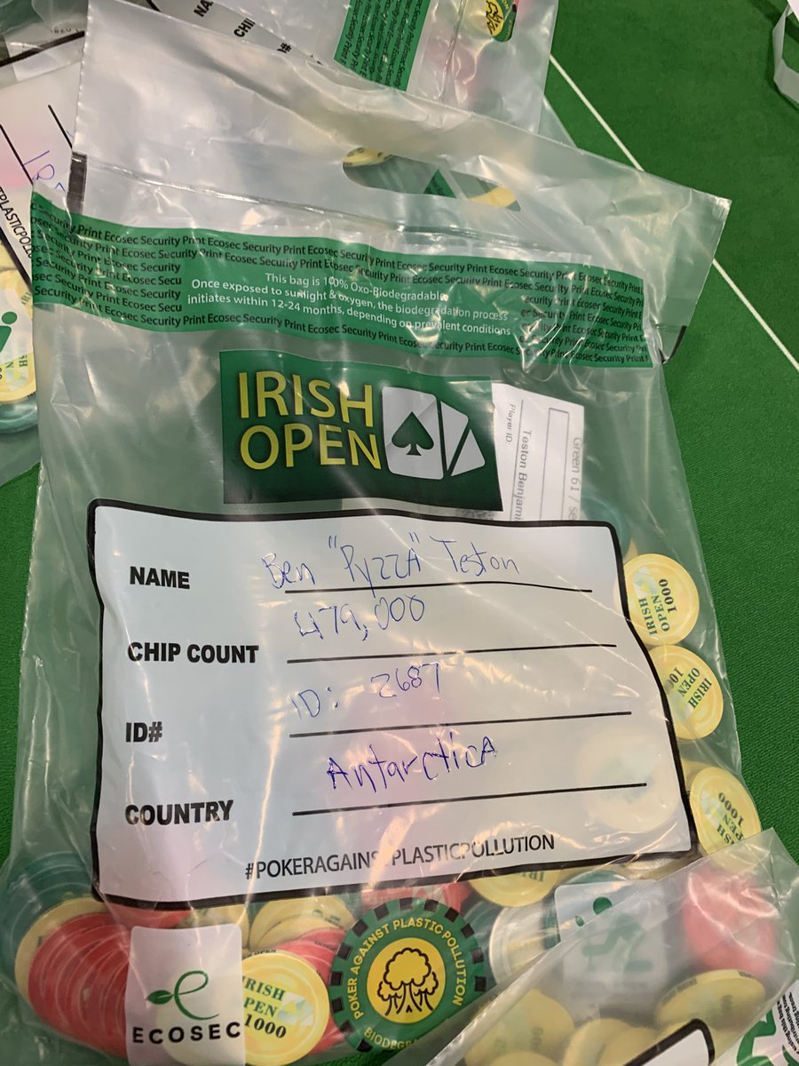 Did we fly to Dublin and bag a big juicy stack in the $4,400,000 Irish Poker Open Main Event yes we did 

3 more days to go 🔥