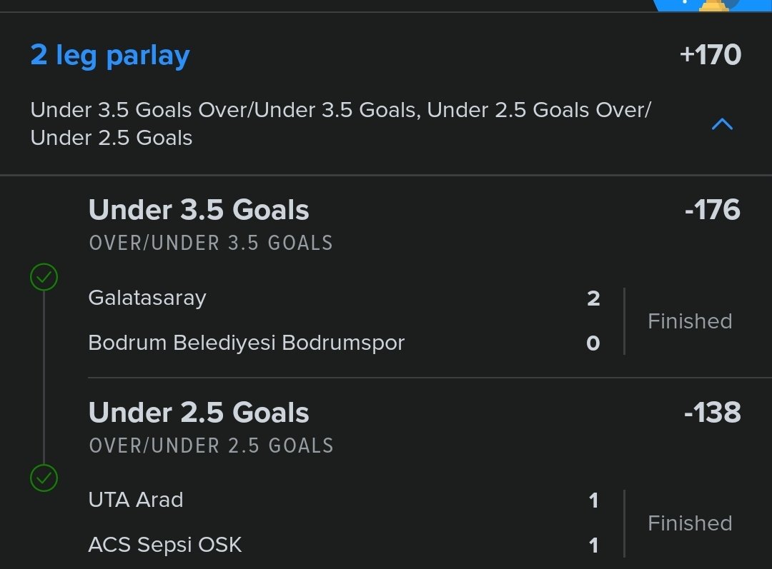 FreePicksNoBS's tweet photo. 🚨 CASH IT 🚨
+170 SOCCER TOTALS PARLAY HITS CLEAN!

LEG 1: UNDER 3.5 Goals – Galatasaray vs Bodrumspor ✅
LEG 2: UNDER 2.5 Goals – UTA Arad vs Sepsi OSK ✅

All plays always FREE. KARMA:

Venmo: FreePicks
CashApp: FreePicksNoBS

#FreePicksNoBS #CashIt #SoccerPicks #UndersHit #SharpBets #SportsBetting #BettingTwitter #WinningStreak
