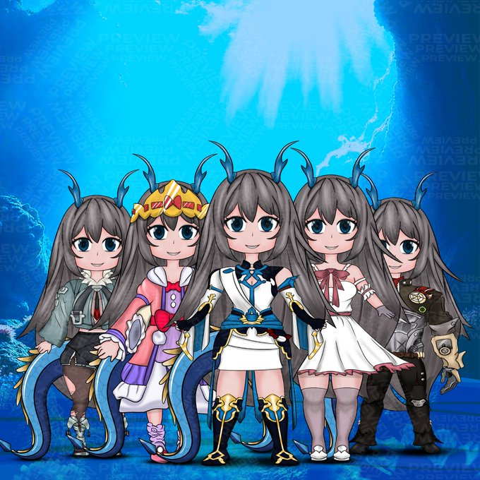 gfxtwitch_art's tweet photo. Here are the all outfits in one frame @FijinxxVT https://t.co/lMQK4mIG0g