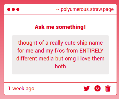 They love you too and they love the ship name - 🎧