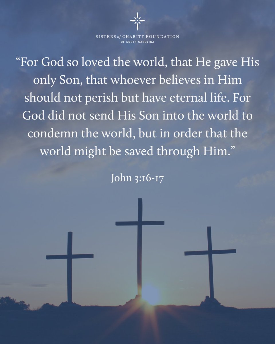 On this Good Friday, we reflect on the power of compassion, sacrifice, and hope. May your heart be filled with peace as we journey toward the joy of Easter. Wishing you a blessed and meaningful weekend from all of us at the Sisters of Charity Foundation of South Carolina.