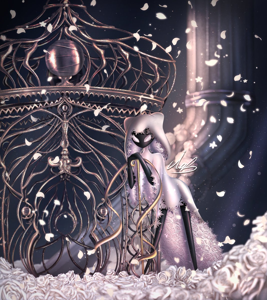 #HollowKnight #Silksong #LaceSilksong
Ahhh finally!!! I spent hours drawing the cage.
Lace's design by AgSilver33.