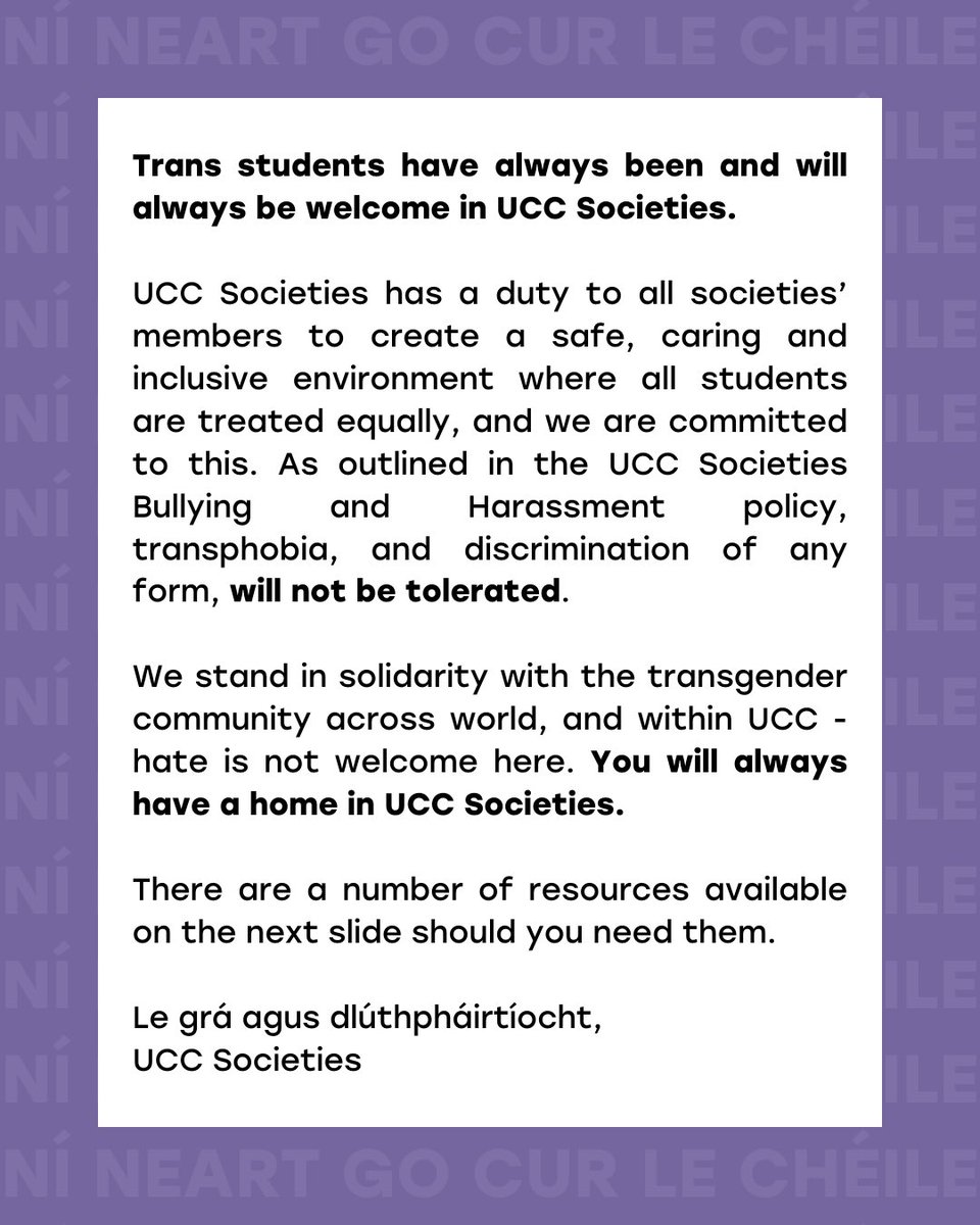 UCC Societies tweet media