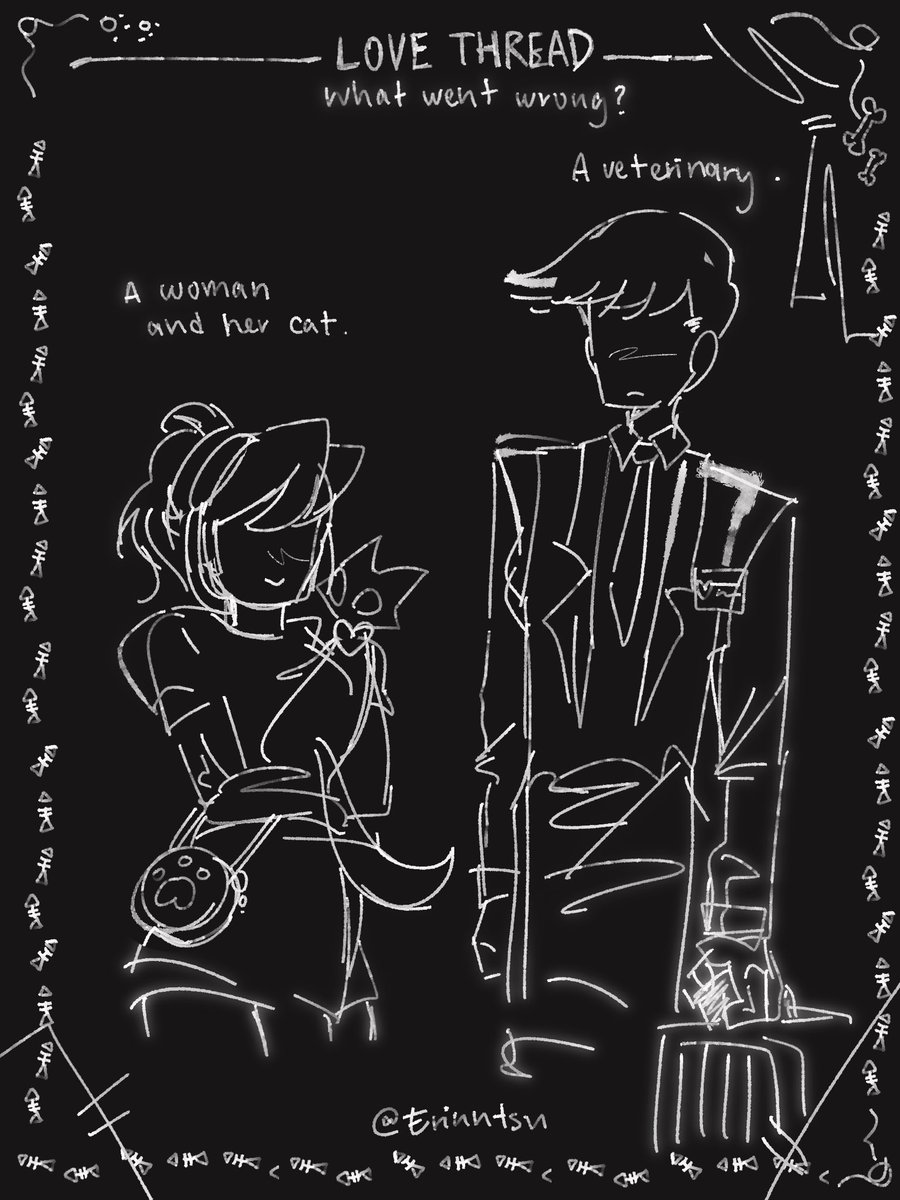 erinntsu's tweet photo. 【Love Thread】 What went wrong?
.
.
#lovethread #originalcharacter #oc https://t.co/w9OPXwrZfc