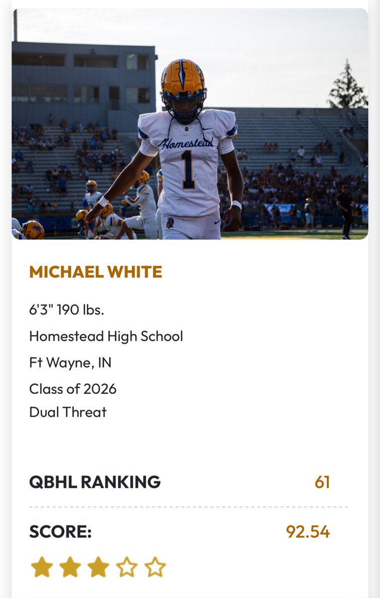 Michael White (@ballikemj) on Twitter photo Thank you <a href="/QBHitList/">QBHitList.com</a> for the rating and write up!!! qbhitlist.com/profile/michae… <a href="/FBCoachQ/">Quinn Sanders</a> <a href="/NIUCoachHammock/">Thomas Hammock</a> <a href="/Coach_JDiBiaso/">Jonathan DiBiaso</a> <a href="/RylanStamn/">Rylan Stamn</a> <a href="/TomLoy247/">Tom Loy</a> <a href="/CoachAWang/">Andy Wang</a> <a href="/KylePollockFB/">Kyle Pollock</a> <a href="/DreBrownUSC/">Dre Brown</a> <a href="/Evan_Flood/">Evan Flood</a> <a href="/AllenTrieu/">Allen Trieu</a> <a href="/TMossbrucker/">Trent Mossbrucker</a> <a href="/CoachTimGreene/">Tim Greene</a> <a href="/AndyBelluomini/">Andy Belluomini</a> <a href="/CoachHarmon_/">Craig Harmon</a> <a href="/matrixqb/">MATRIX QB Training</a> Thank you <a href="/QBHitList/">QBHitList.com</a> for the rating and write up!!! qbhitlist.com/profile/michae… <a href="/FBCoachQ/">Quinn Sanders</a> <a href="/NIUCoachHammock/">Thomas Hammock</a> <a href="/Coach_JDiBiaso/">Jonathan DiBiaso</a> <a href="/RylanStamn/">Rylan Stamn</a> <a href="/TomLoy247/">Tom Loy</a> <a href="/CoachAWang/">Andy Wang</a> <a href="/KylePollockFB/">Kyle Pollock</a> <a href="/DreBrownUSC/">Dre Brown</a> <a href="/Evan_Flood/">Evan Flood</a> <a href="/AllenTrieu/">Allen Trieu</a> <a href="/TMossbrucker/">Trent Mossbrucker</a> <a href="/CoachTimGreene/">Tim Greene</a> <a href="/AndyBelluomini/">Andy Belluomini</a> <a href="/CoachHarmon_/">Craig Harmon</a> <a href="/matrixqb/">MATRIX QB Training</a>