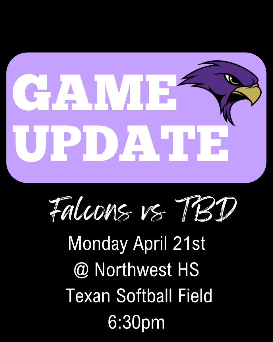 Falcons will play the winner of Eaton vs Byron.