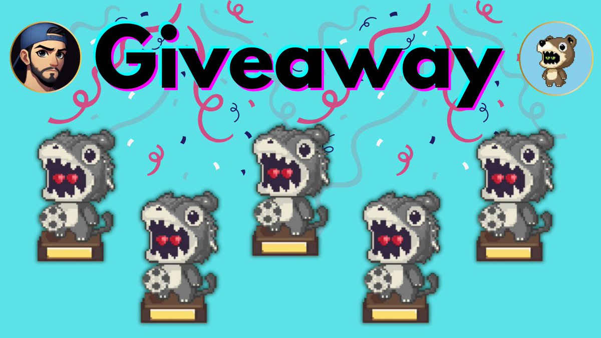 🎁SORTEO 24 HORAS 🎉

Como participar:
-Seguir a <a href="/FarollGMC/">farollgmc.ron 🦁</a> y <a href="/therealbeasties/">Beasties NFT</a> 
-LIKE y RT
-Etiqueta a 2 amigos

Ganadores anunciados mañana en mi directo por Twitch: twitch.tv/farollgmc