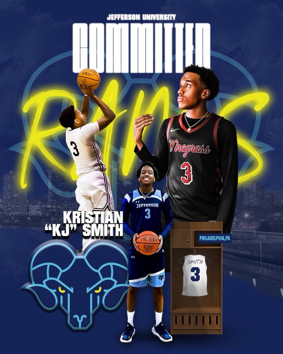 Congrats to 2025 6’3 CG Kj Smith (<a href="/thekjsmith/">Kristian “KJ” Smith</a>) on his commitment to Jefferson University (<a href="/JeffersonU_MBB/">JeffersonU_MBB_</a>)in Philadelphia! 

<a href="/Wiregrassbball/">Wiregrass basketball</a> <a href="/calzone32/">Jeremy Calzone</a> <a href="/coach_bianchi/">Coach Bianchi</a> <a href="/TMS20252028/">Team Speights Elite 2025-2028</a> <a href="/thehoopvibe/">ᴊᴀᴋᴇ ᴘᴇʀᴘᴇʀ</a> <a href="/VerbalCommitsD2/">Verbal Commits D2</a> <a href="/OntheRadarHoops/">Shun Williams</a> <a href="/PRO16League/">PRO16/NXTPRO League</a> <a href="/RossVDG14/">Ross Van De Griek</a> <a href="/HoopExchange/">Scott Golden</a> <a href="/CoachHamp2026/">Coach Braxton Hampton</a>