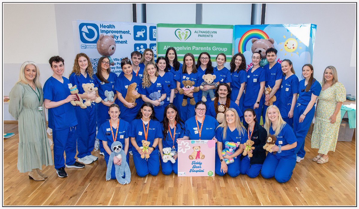 AltnagelvinPG's tweet photo. It has been our pleasure to work in partnership with Ulster University Child Health Society and the WHSCT Health Improvement Equality and Involvement Department to co-design this year’s Teddy Bear Hospital.
@WesternHSCTrust @UlsterUni https://t.co/aLng6aptHm