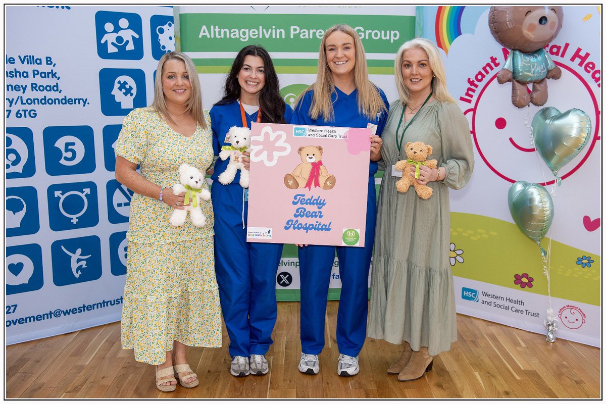 AltnagelvinPG's tweet photo. It has been our pleasure to work in partnership with Ulster University Child Health Society and the WHSCT Health Improvement Equality and Involvement Department to co-design this year’s Teddy Bear Hospital.
@WesternHSCTrust @UlsterUni https://t.co/aLng6aptHm