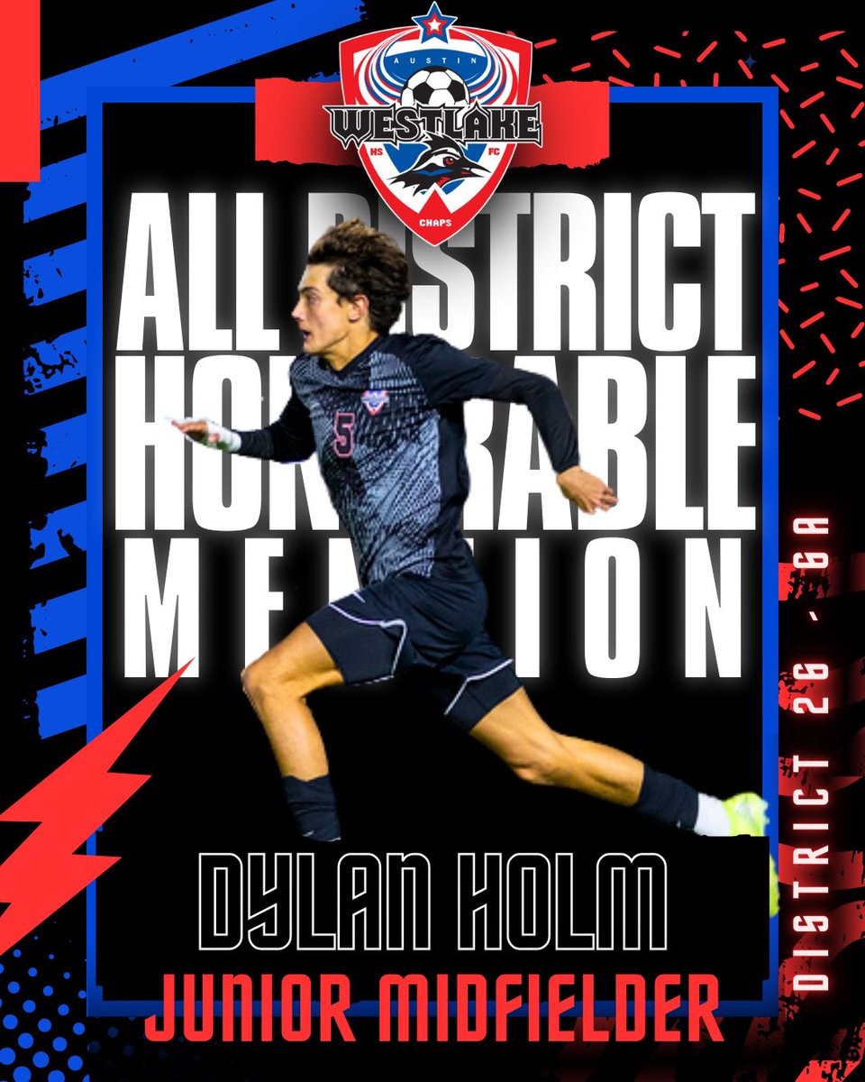 Shout out to our All-District Honorable Mention 26-6A players - Simon Katz, Nicolas Mieres, &amp; Dylan Holm!