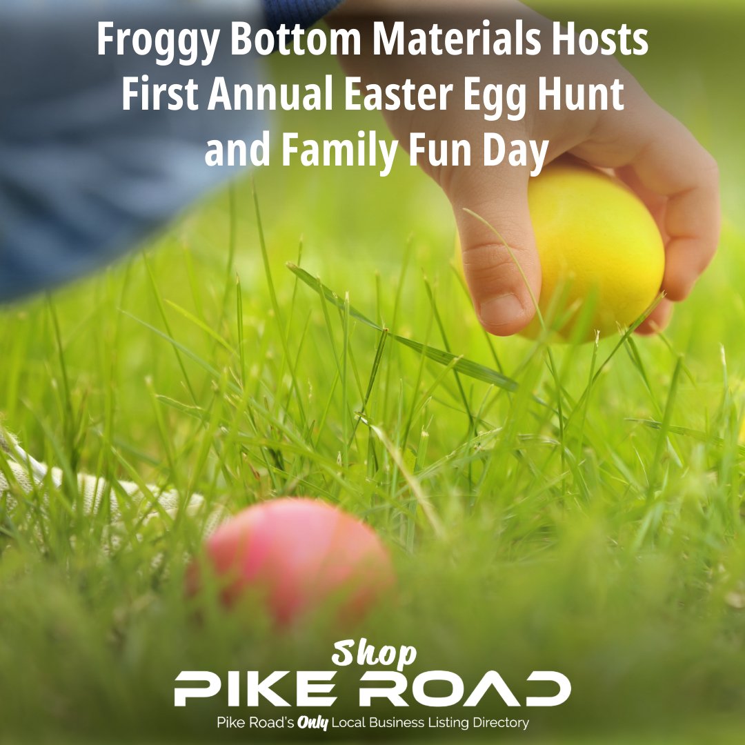 shoppikeroad's tweet photo. Hop on over to Froggy Bottom Materials on April 19th for a fun-filled day of egg hunting and family activities at their Easter Egg Hunt and Family Fun Day! Read more at https://t.co/ejNpGbOjDV https://t.co/joLFfOATfc