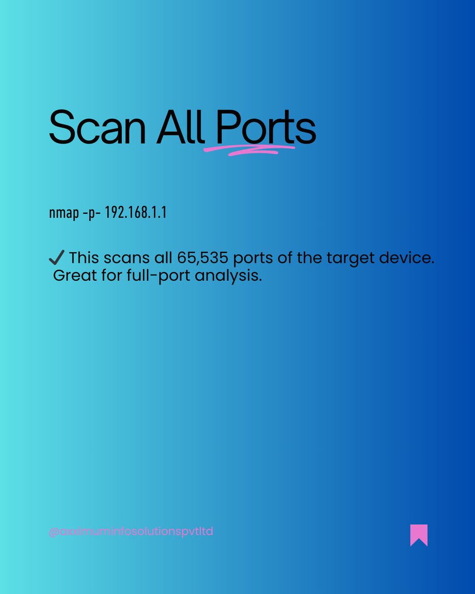 Anastasis_King's tweet image. Nmap Network Scanning for Beginners 🧿

#Nmap #CyberSecurity #NetworkScanning #EthicalHacking #InfoSec #BeginnerFriendly #HackingTools