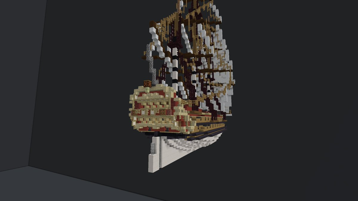 FunnyBell4's tweet photo. WIP 3rd rate ship of the line "Le Fleuron
#Minecraft #MinecraftBuild #MinecraftShip #SailShip #Ship #Sail #Sailing #ShipOfTheLine #Naval #3rdRate #Historical https://t.co/4jYvjPmp3k
