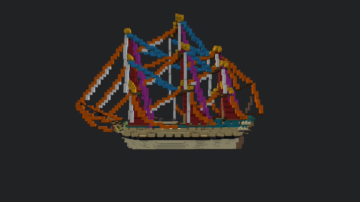 FunnyBell4's tweet photo. WIP 3rd rate ship of the line (no name Based on HMS agamemnon)
#Minecraft #MinecraftBuild #MinecraftShip #SailShip #Ship #Sail #Sailing #ShipOfTheLine #Naval #3rdRate #Historical https://t.co/9elVYiOzh8