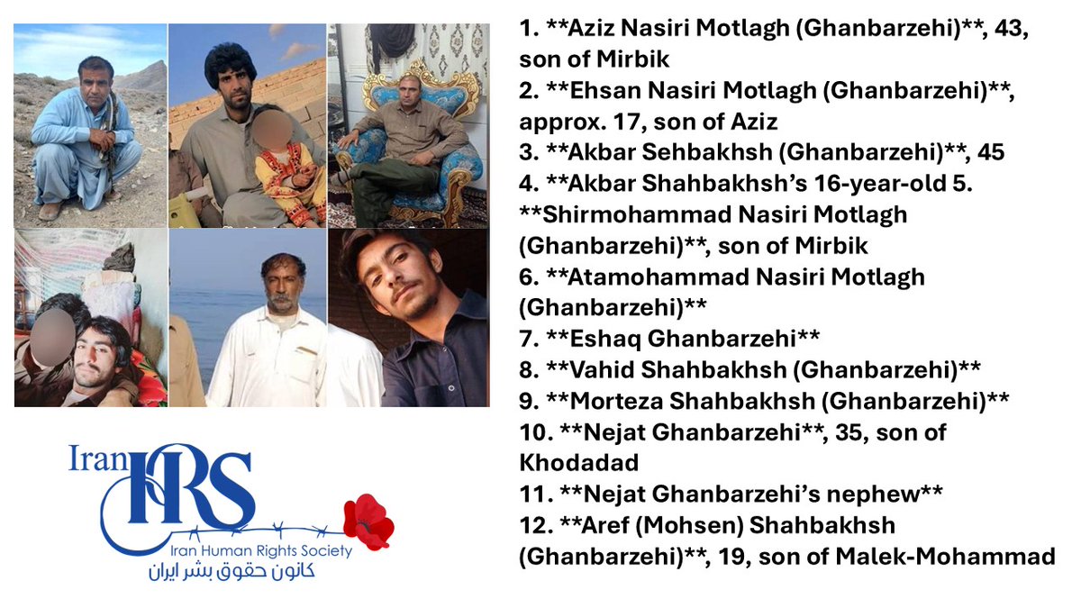 iranhrs_en's tweet image. Arbitrary Arrests in Zahedan Following Military Raids – April 18, 2025

Images show 6 of at least 18 individuals #arbitrarily arrested during a military raid on the villages, near #Zahedan on Friday, April 18, 2025
The known identities of some of those arrested are as follows:
↓