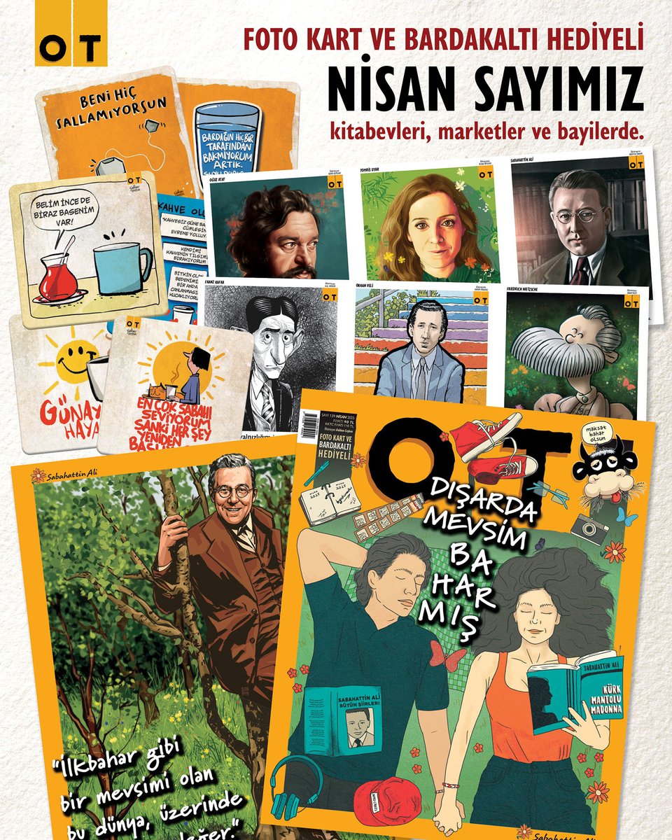 otdergi's tweet photo. Geçmedi yâre sözümüz,
Yollarda kaldı gözümüz,
Yere çalındı yüzümüz,
Böyleymiş kara yazımız... 
📝 #SabahattinAli 💐 #Nisan 
📚 #OTdergi ✍️ @sezendraws https://t.co/ALjp7ul2ah