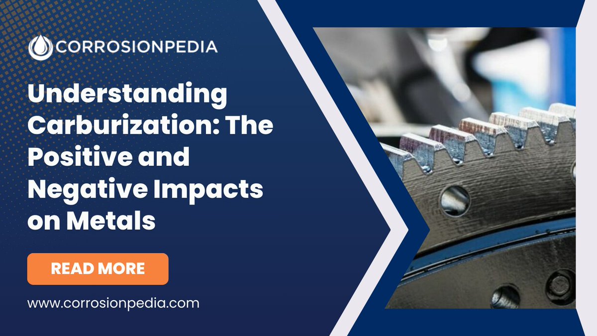 corrosionpedia's tweet image. Durable wear-resistant parts can be manufactured from low-cost low carbon steels and low alloy steels by creating an outer casing of superior wear-resistance and hardness. 
Learn more: corrosionpedia.com/understanding-… 

#Carburization #HeatTreatment #MetalHardening #WearResistance
