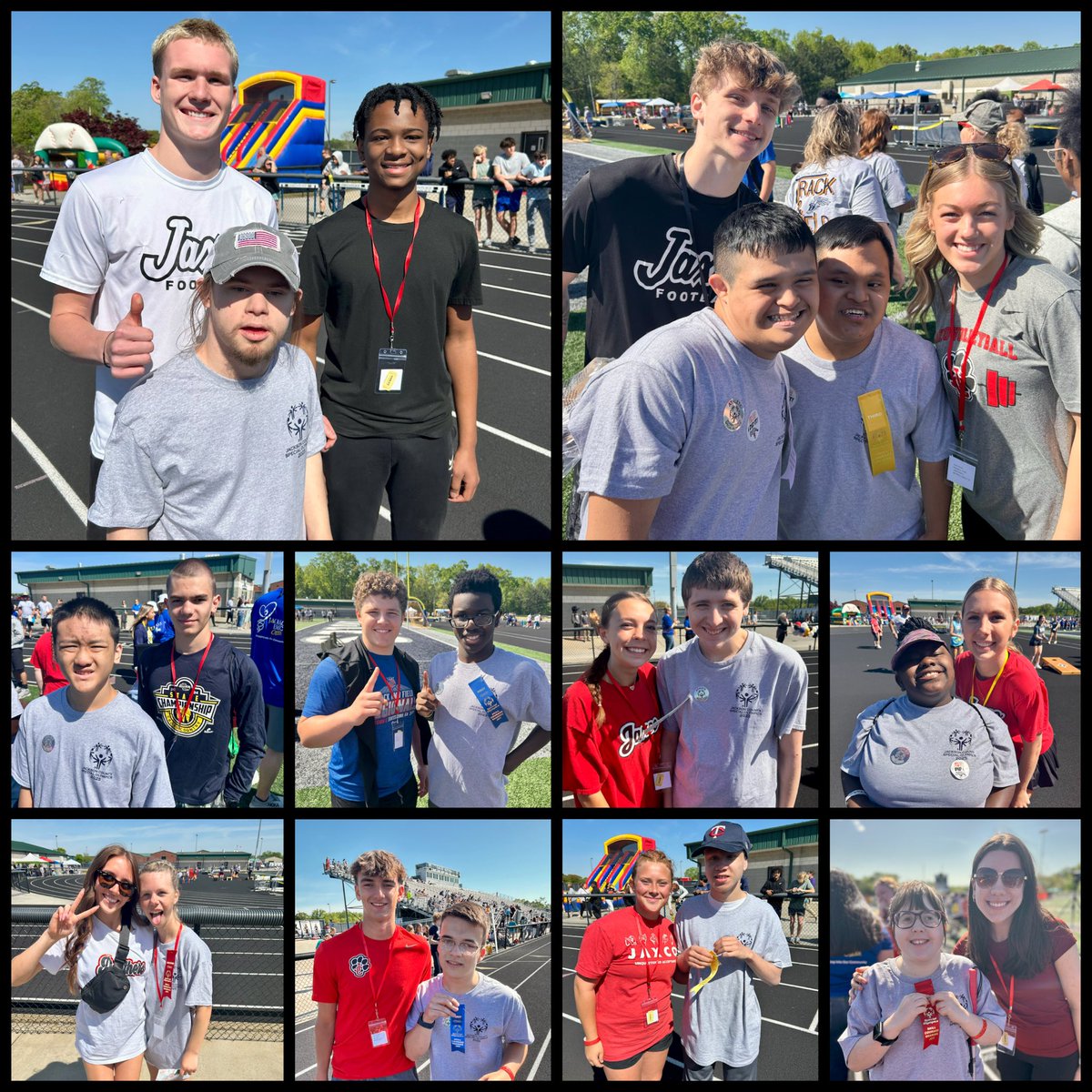 JcProudpanthers's tweet photo. “Let me win. But if I cannot win, let me be brave in the attempt.” Our CFA Leadership Team, peer leaders, and athletes had an incredible time being buddies for our Olympians this week! #PROUDtobeJC #SpecialOlympics https://t.co/fqg20bwxXQ
