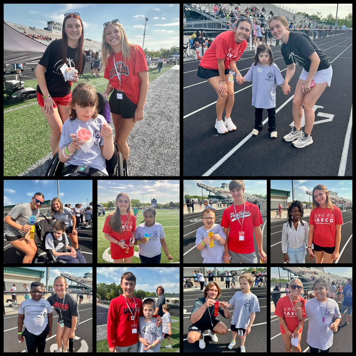 JcProudpanthers's tweet photo. “Let me win. But if I cannot win, let me be brave in the attempt.” Our CFA Leadership Team, peer leaders, and athletes had an incredible time being buddies for our Olympians this week! #PROUDtobeJC #SpecialOlympics https://t.co/fqg20bwxXQ
