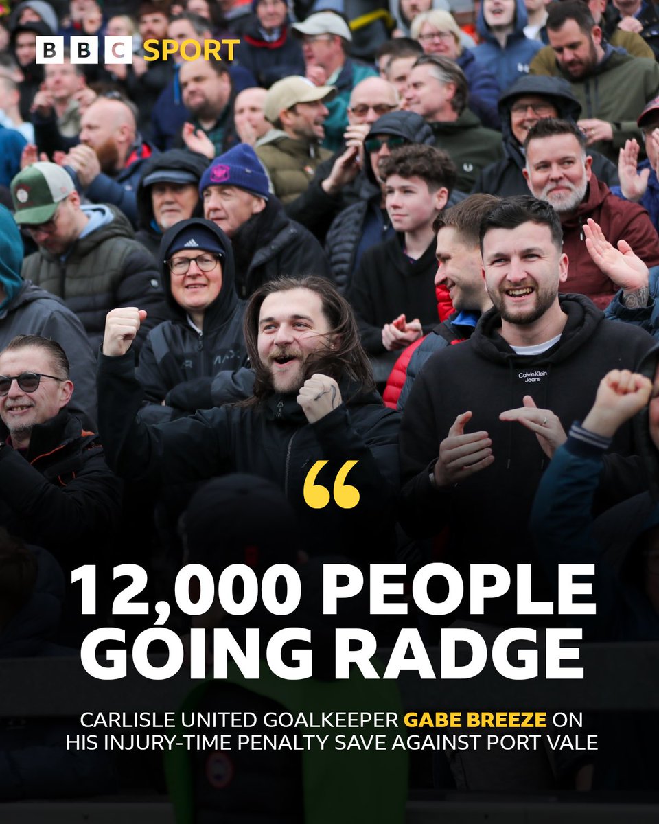 bbccumbriasport's tweet photo. He’s one of our own 😂

#bbcfootball #carlisleunited https://t.co/aZBj9q6iJp