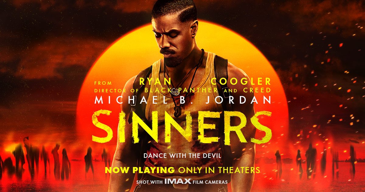 CNKellerbach's tweet photo. #Sinners Fantastischer Style, exzellente Musik, top Akteure &amp; sehr gute erste Hälfte. Etwas holprige Musik-Mystik und zweite Hälfte + teils überraschend grob inszenierter Action-Showdown. Absolut sehenswert, aber eine Runde Skriptverfeinerung hätte es noch besser gemacht. https://t.co/cj5TdTKpbD