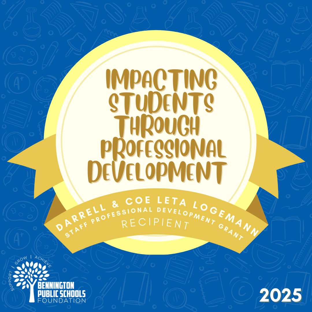 MrsGuynan's tweet image. It’s a BIG DAY💙I am thankful to have been chosen as one of the first recipients of the generous Darrell &amp;amp; Coe Leta Logemann Professional Development Grant! 
#timetogotowork
 #wearebps 
@WeRBennington 
@BPSF92