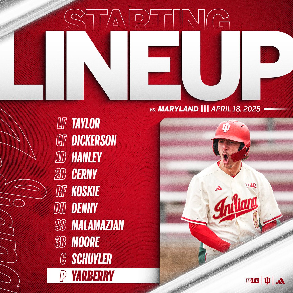 IndianaBase's tweet photo. Friday night lineup is 🔒'd. https://t.co/WqSBB1ZRdV