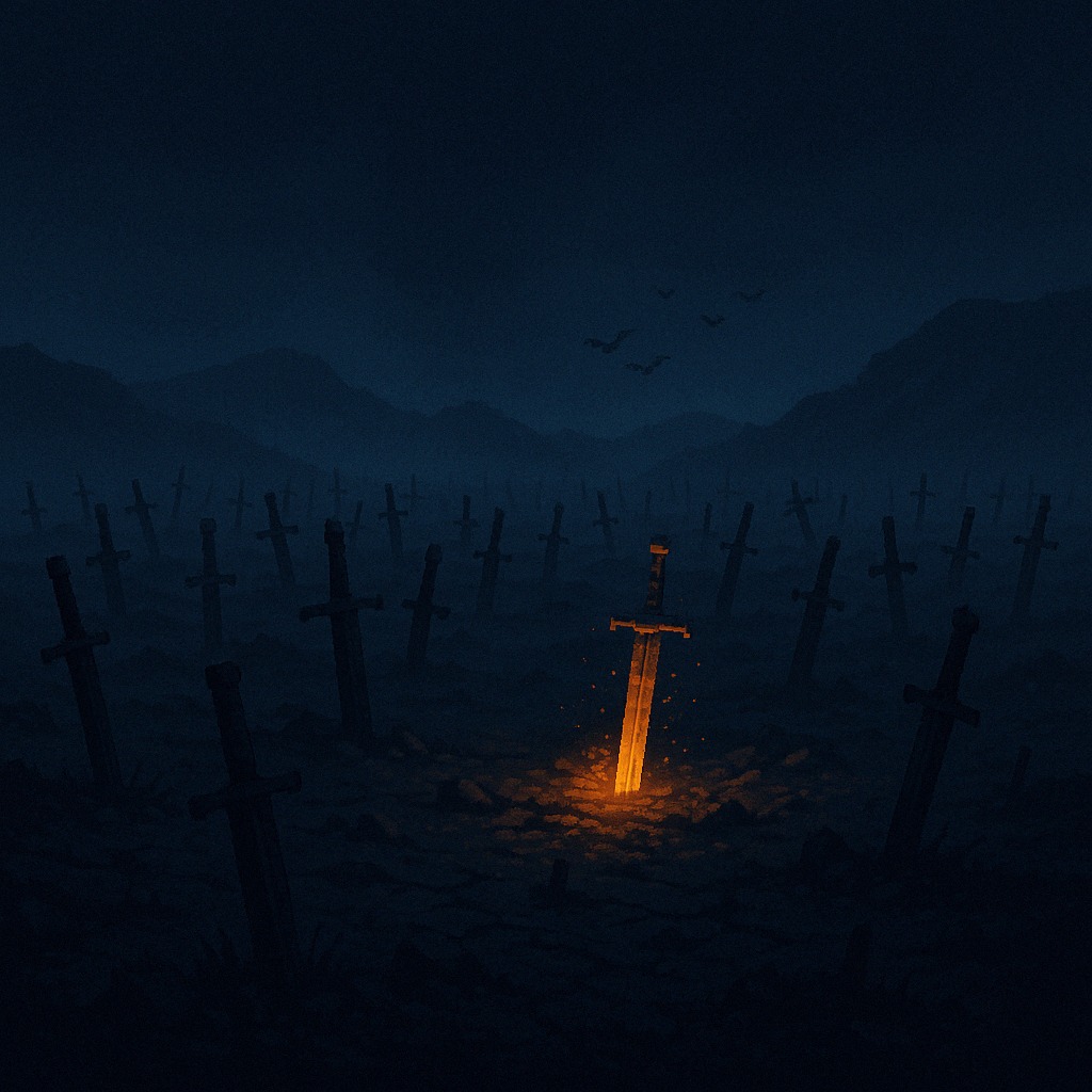 DoomCollection's tweet photo. These lands have seen many knights who thought of themselves as heroes, but none of them are alive 🌗🗡️ https://t.co/jjvotuWn8m