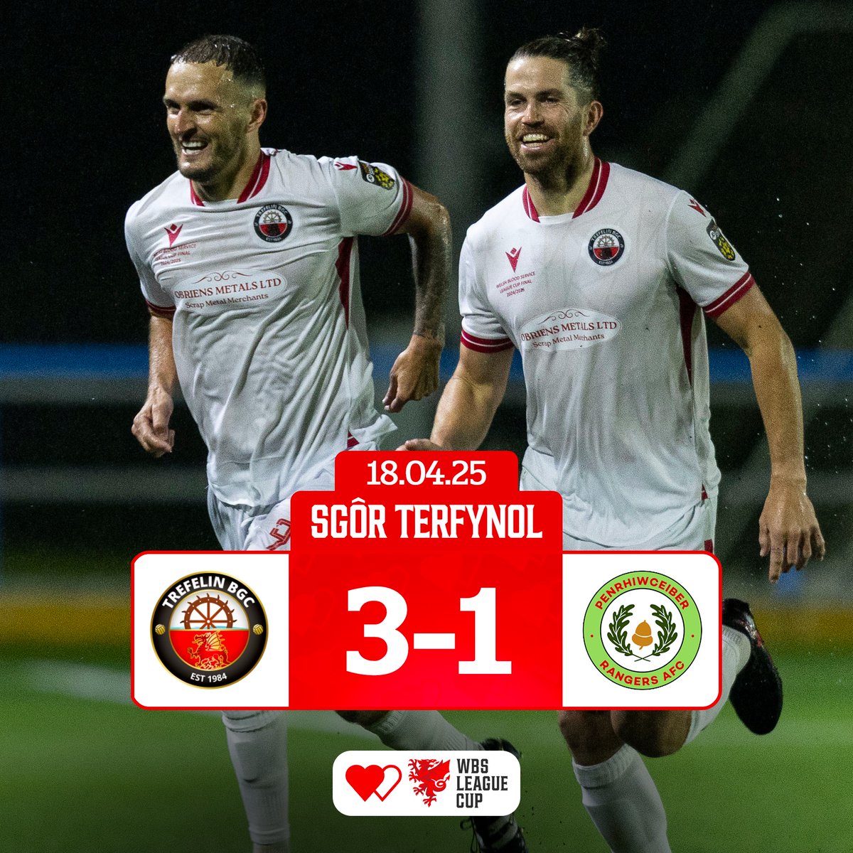 The #WBSLeagueCup Southern trophy belongs to <a href="/trefelinbgc/">Trefelin BGC</a>! 🙌