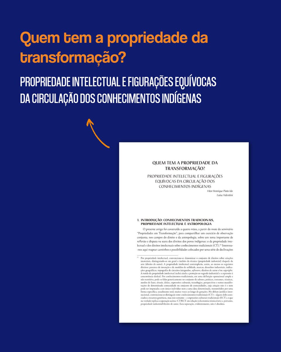IBDAutoral's tweet photo. Também convida a refletir sobre como as leis podem (ou não) proteger essa diversidade, especialmente quando pensamos nas contribuições das mulheres indígenas e nas vivências coletivas que fogem dos modelos mais tradicionais de autoria. https://t.co/ifhlkXUDSF