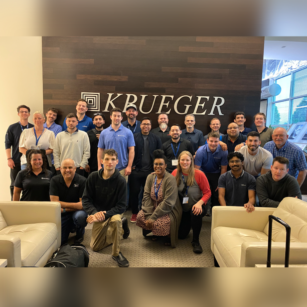 What a fantastic group we had for Krueger's Rep Training this week! #mechanicalengineering #hvac #airdistribution