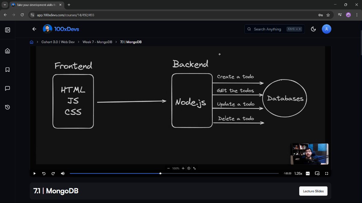 devradheee's tweet photo. Day - 14🚀
fourteen days of 100xDevs Cohort 3.0! Today, I completed a week 06 Learned mongodb and set-up the data base , .✅
@kirat_tw
#cohort #harkiratsingh #codeforcode #webdeveloper #100daysofcoding #codes #100xDevs https://t.co/A2gIASqKCa