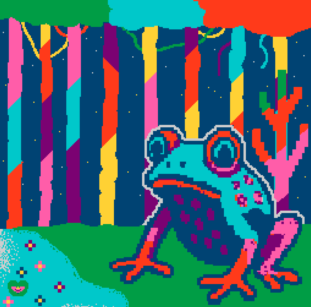netdragon0x's tweet image. My son has earned ~100 APE from contributing to the last few @pixelsdotart canvases. We setup his own @rainbowdotme wallet, I sent him 5 APE for gas just to get him started, and he has been slinging pixels on ApeChain with other artists ever since.