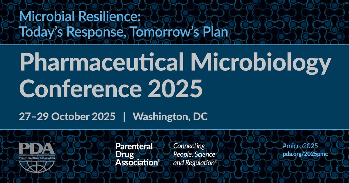 PDAonline's tweet photo. Time is running out to submit your abstract for the PDA Pharmaceutical Microbiology Conference 2025!
❗ 21 April 2025
Don't miss the opportunity to share your expertise and insights with industry and regulatory colleagues!
https://t.co/GQTm2yGoYX
#Micro2025 #microbiology https://t.co/oUVWVCTkSY