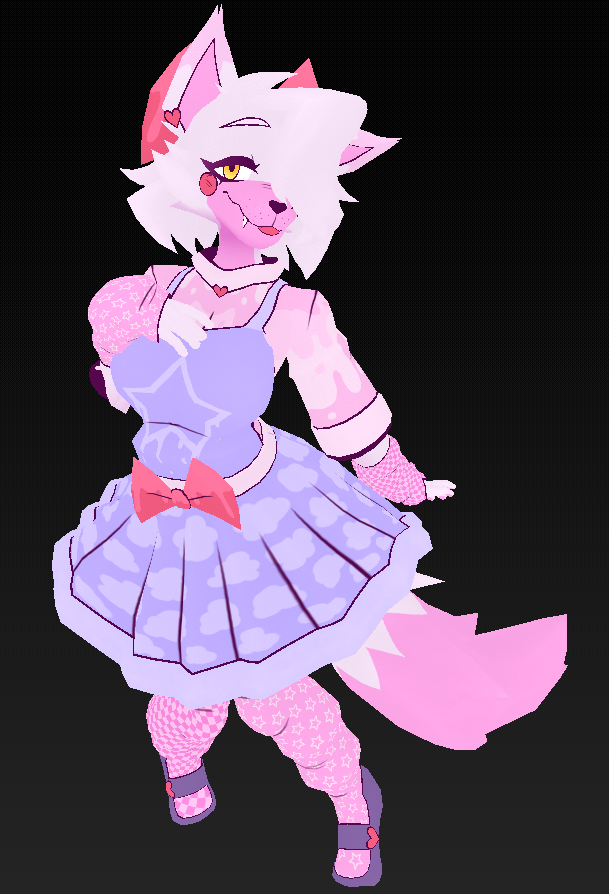 lightninsprout_'s tweet photo. Stylized Mangle release! (Avi link in replies)

Model files are $20! (DM on discord to buy; lightningsprout_)

#fnaf2 #toyfoxy #mangle #fivenightsatfreddys #fnaf #fnaffanart #blender3D #b3d #VRChat https://t.co/PJIbLcN0dM