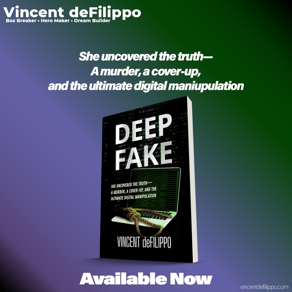 DefilippoAuthor's tweet photo. 🤖 NEW release, 𝘿𝙚𝙚𝙥 𝙁𝙖𝙠𝙚 from @DefilippoAuthor 

🩸 https://t.co/pffbeybPYm

What if the truth was worth killing for? Fans of David Baldacci’s thrillers will be hooked!

Think you can spot the truth? Grab your copy today!

#booktwitter https://t.co/q9Gt94KKFs