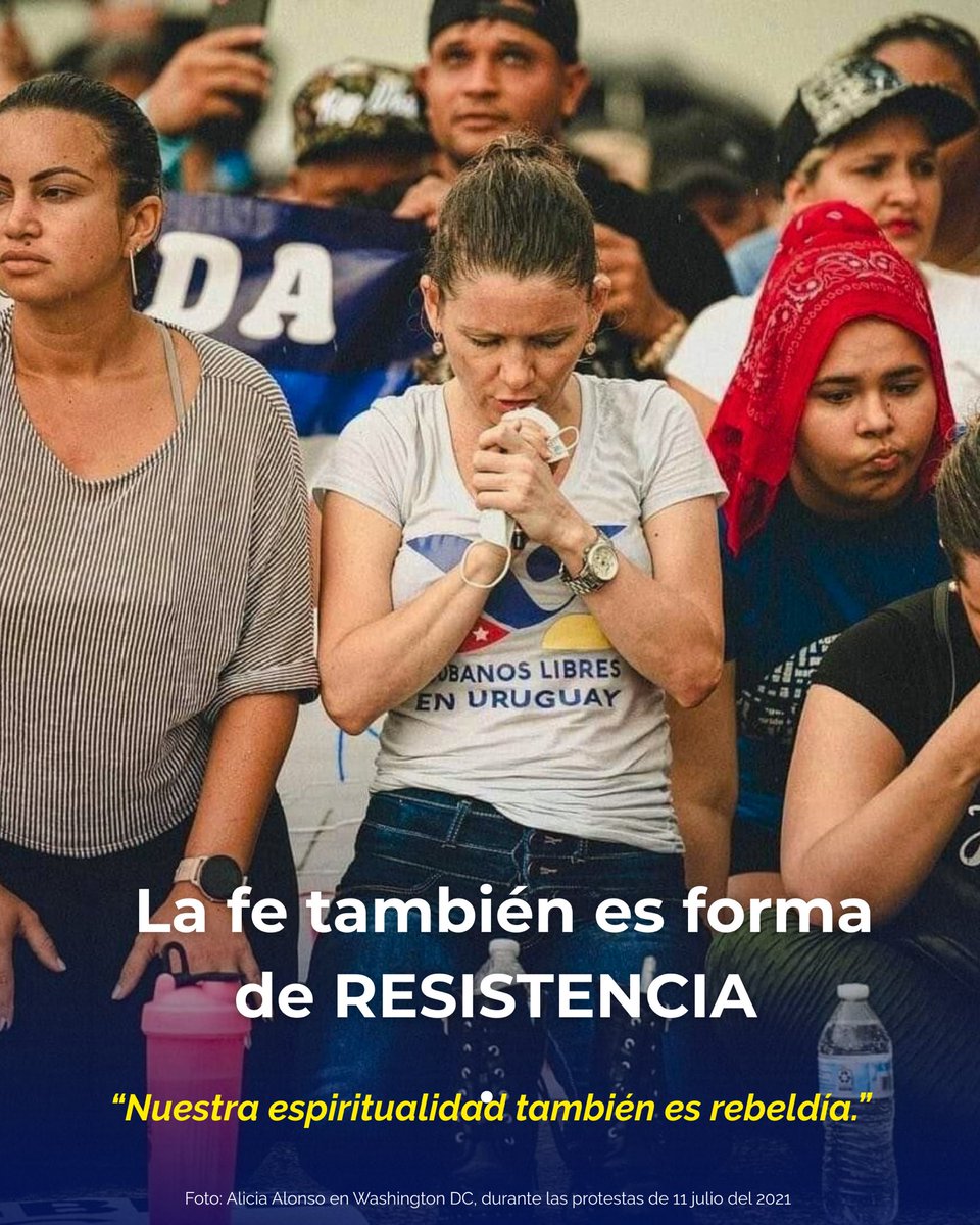 cubanoslibresuy's tweet image. En Semana Santa, recordamos que incluso en el exilio se ora por la libertad de Cuba.

“Nuestra espiritualidad también es rebeldía.”
#CubaLibre #ResistenciaCubana #SemanaSanta #FeQueResiste