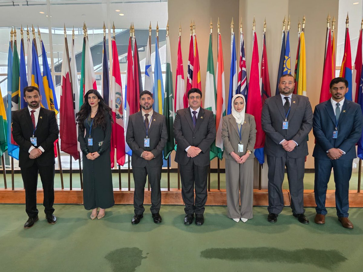 omarsalkathiri's tweet photo. 🇴🇲Youth delegation concluded #ECOSOCY ! Extraordinary participation, reflecting Oman’s efforts to advance #2030 Agenda & national initiatives supporting youth’s constructive role in this endeavour!
Thanks to :
@muhanedbusafi,
m_ali__25
viaethar
@mcsy_om
@FMofOMAN https://t.co/zOrxp73Umx