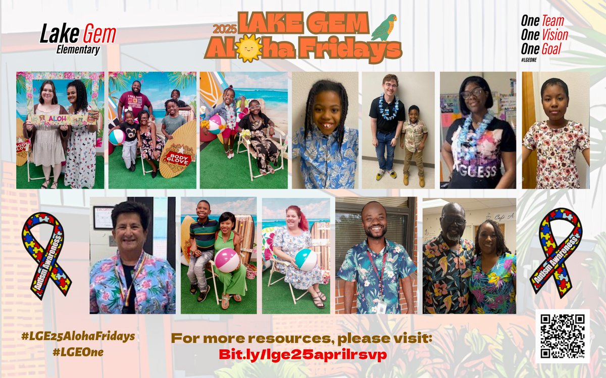 LakeGemES_OCPS's tweet photo. We continue celebrating Aloha Fridays at
@LakeGemES_OCPS, as we come together to celebrate the last quarter and count down towards summer!
For more family April resources, please visit: https://t.co/YBDJ8ZKxJu
@ocpsnews
#lgeone #alohafridays #alohafriday https://t.co/ymGRISaAsl