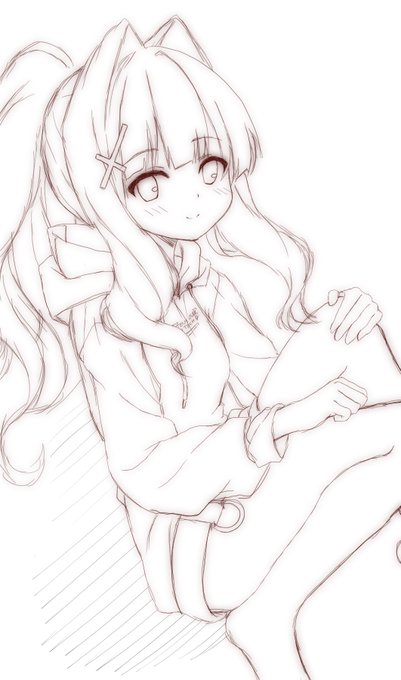 (ラフ) ハレ誕生日おめでとう! なんとか今日中に完成させてみせる! うーんでも、大急ぎで描いたラフだから、ちょっと気になる箇所多いかも。 ここをこうした方がいい、とかあれば教えてほしいです。 #ブルアカ #小鈎ハレ