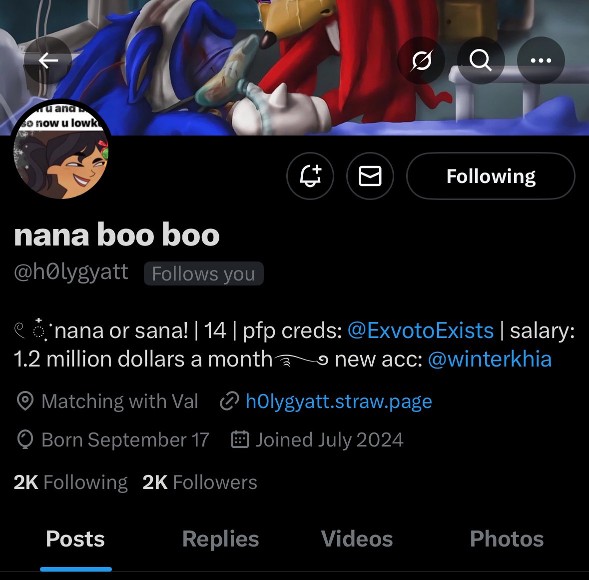 break is over, go follow my main💔