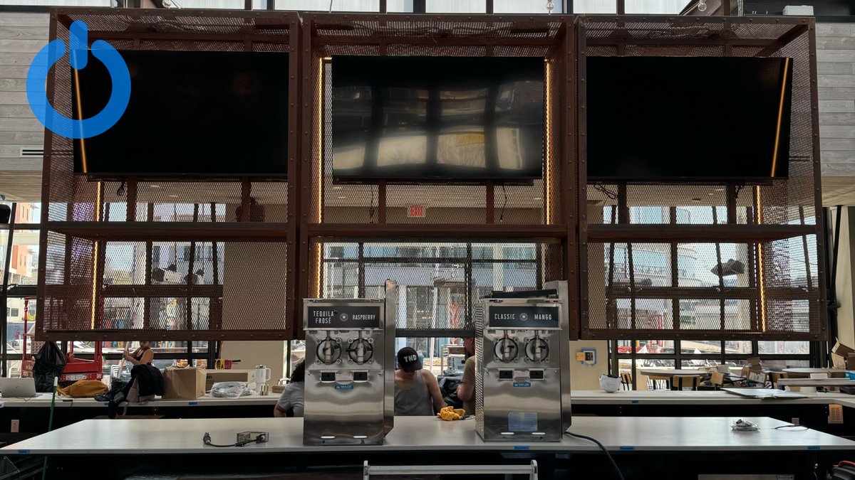 EncompassAV's tweet photo. 🎶 Federales Nashville is live—and fully powered by Encompass Connect! From Martin Audio sound to Just Add Power video &amp; full surveillance, we built this AV system from the ground up. With 24/7 remote support, it’s bold, seamless, and built to perform. 

#Federales #AVTech https://t.co/cIJqgy8xzT