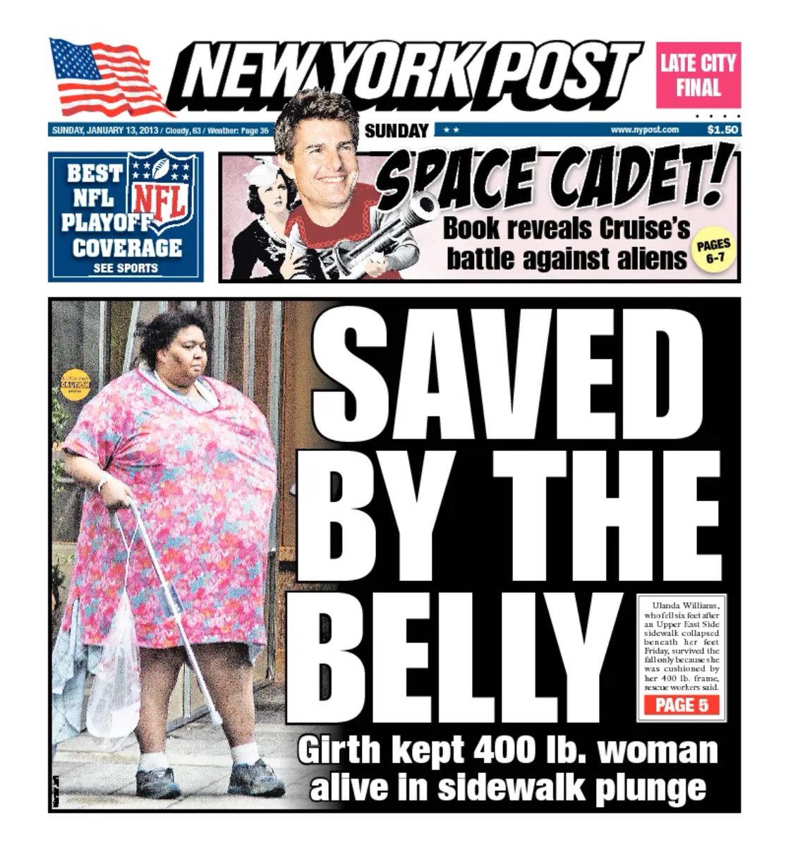 chainsawfingers's tweet photo. Here’s my favorite New York Post headline @stoney16 https://t.co/uVrLfrVQ1z
